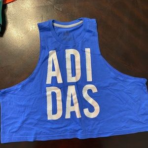 Adidas cropped muscle tank